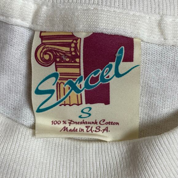 Vintage 90s Martha's Vineyard Single Stitch Graphic Tee Shirt Small Houses - Picture 3 of 4